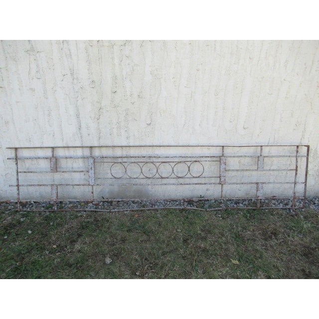 Metal Antique Victorian Iron Gate Window Garden Fence Architectural Salvage Door #078 For Sale - Image 7 of 7