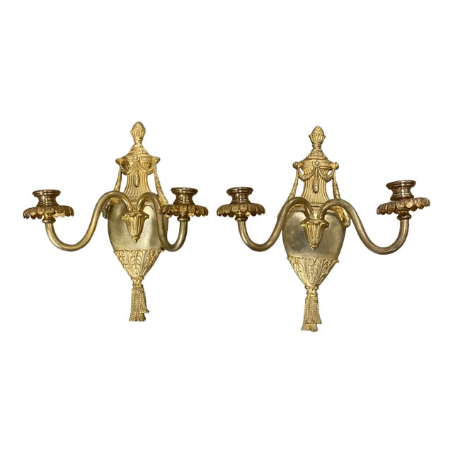 1920’s Caldwell Bronze Sconces - A Pair For Sale