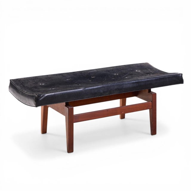 Jens Risom Mid Century Bench For Sale In Chicago - Image 6 of 9