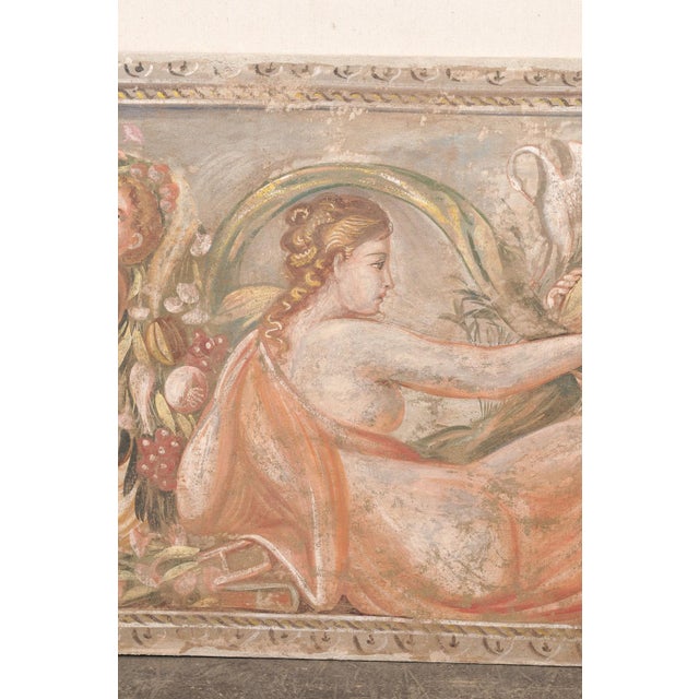Mid 20th Century Italian La Signora & Putti Fresco Painting For Sale - Image 4 of 12