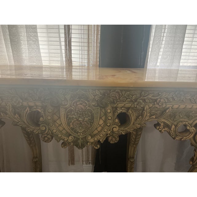 1990s Entryway Table Baroque Revival / Rococo Revival in Style, 1990s For Sale - Image 5 of 9