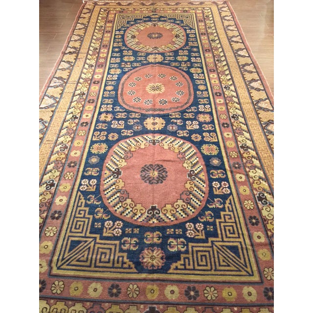 Traditional Antique Khotan Samarkand Rug 6ft 8in X 13ft 3in For Sale - Image 3 of 7