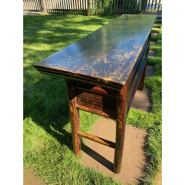 Antique Chinoiserie Style Console Table For Sale - Image 13 of 16