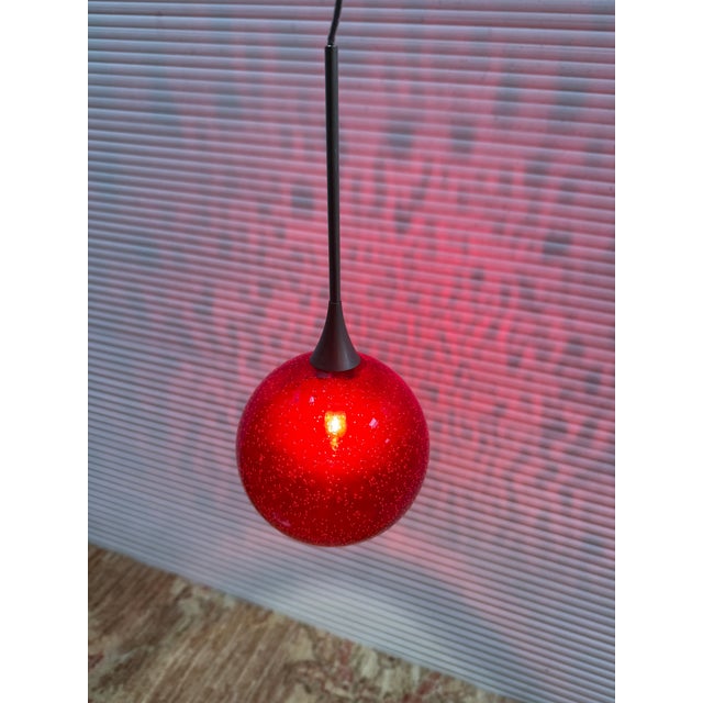 Bruck Lighting Bobo Red Pendant Lights, Set of Three For Sale In San Francisco - Image 6 of 12