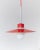 Danish Ceiling Light in Red Metal and Glass by Ettore Sottsass, 1960s For Sale - Image 11 of 11