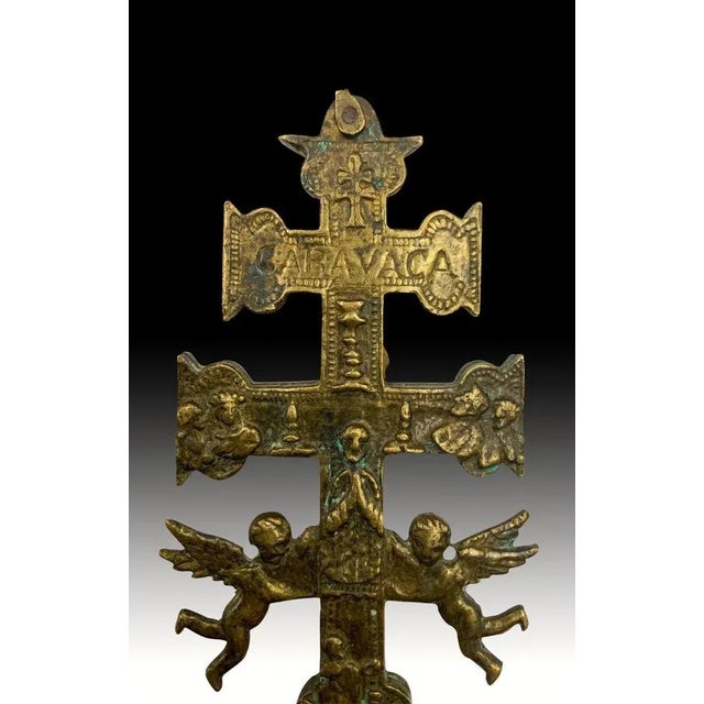Metal 17th Century Cross of Caravaca For Sale - Image 7 of 8
