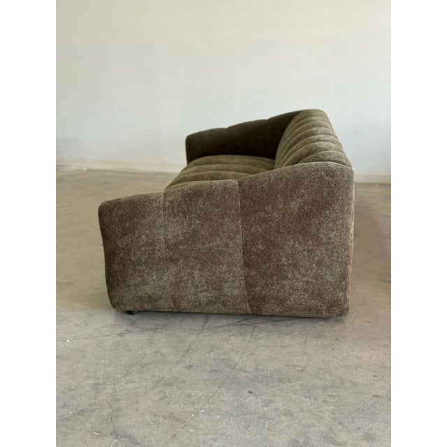 Xl- Custom Low Profile Channel Sofa - Floor Model For Sale - Image 4 of 8