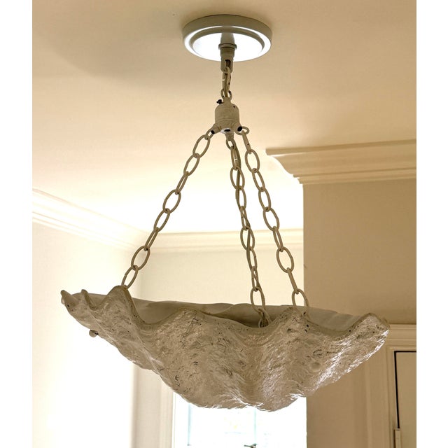 Serge Roche Style Plaster Shell Chandelier For Sale - Image 10 of 10