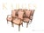 An elegant set of eight Louis XVI–style dining chairs by the esteemed Karges Furniture Company, crafted in 1984 and...