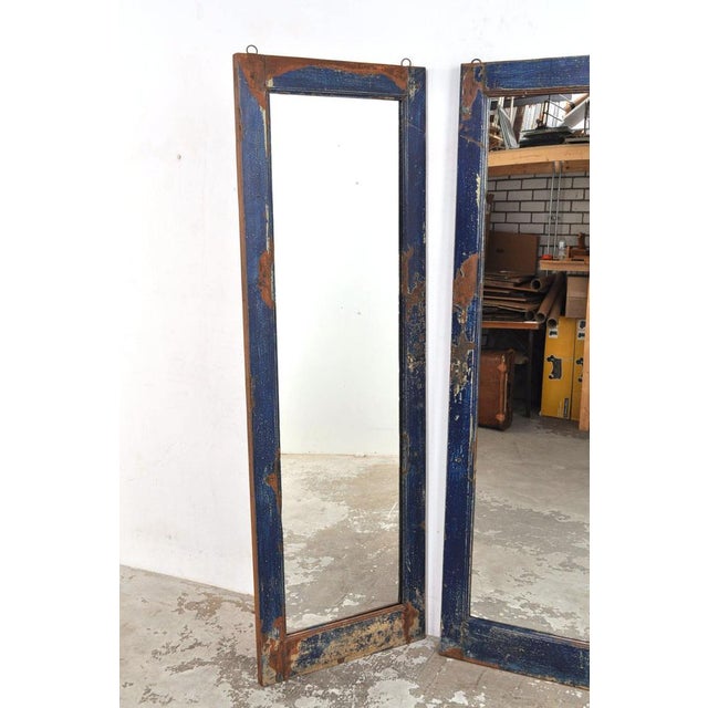 1950s Vintage Wooden Mirror, 1950s For Sale - Image 5 of 11