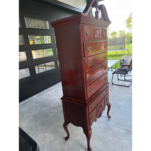 1940s Open Home Exclusively by Stanley Highboy Chest / Lingerie Chest For Sale In Columbus - Image 6 of 9