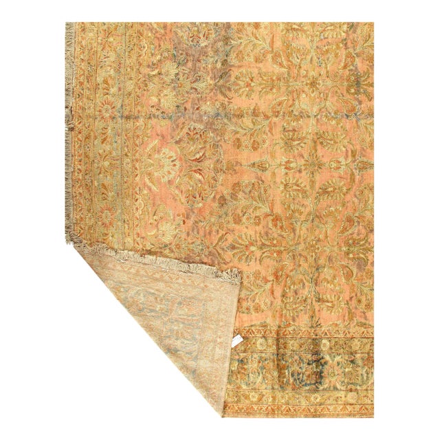 Persian Early 20th Century Antique Persian Lilian Rug - 12′6″ × 19′8″ For Sale - Image 3 of 12