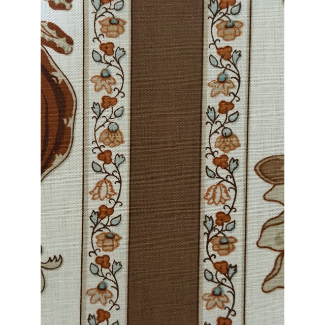 Brunschwig & Fils Brunschwig & Fils La Portugaise Cot/Lin PRT Brown Stripe Fabric 3 1/2 Yards For Sale - Image 4 of 8