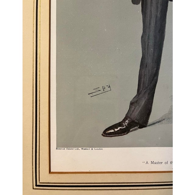 Wood Late 19th Century British Society Magazine Vanity Fair Framed Chromolithograph Caricature Portraits For Sale - Image 7 of 10