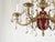 Antique 6 Light Shimmering Oxblood Empire Brass Cut Lead Crystal Chandelier ~ Rewired ~ Restored ~ Rejuvenated ~ Ready to Hang ~ For Sale In South Bend - Image 6 of 12