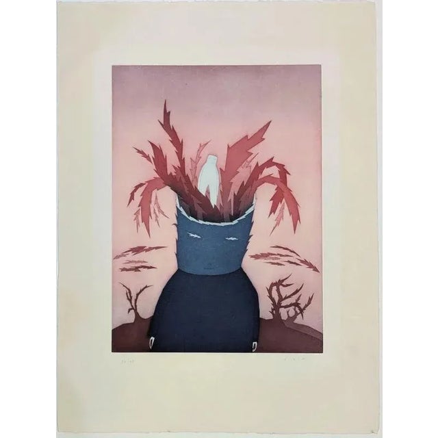 Etching and aquatint, 1974 Handsigned by the artist in pencil and numbered 52/95 Publisher : Éditions A. Sauret (Monte-...