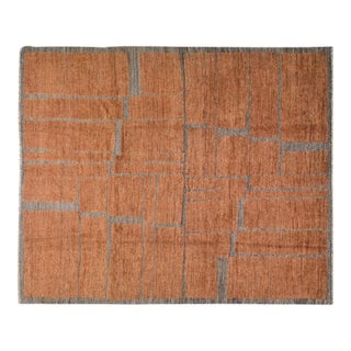 Moroccan Hand Knotted Wool Rug, 9'3''x12'4'' For Sale