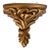 Vintage Petite Gold Gilt Finish Wall Sconce Shelf For Sale
