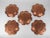 Early 20th Century Marie Zimmermann Arts and Crafts Copper Flower Dishes, Circa 1915, Set of Five For Sale - Image 5 of 11