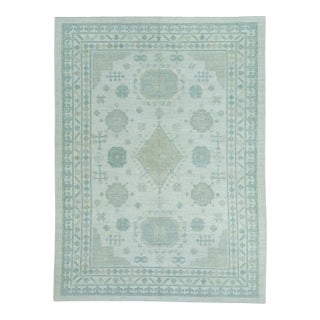 Turkish Oushak Rug 9'4" x 12'6" #19402 For Sale