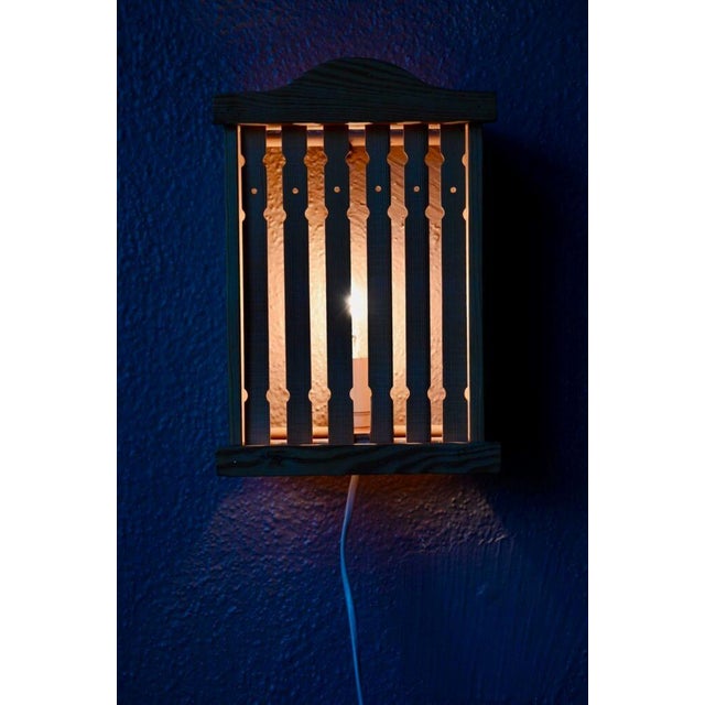 1970s Swedish Pine Wall Light, 1970s For Sale - Image 5 of 14