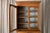 Mid 20th Century Oak Stepback Cupboard & Glass Display Hutch For Sale In Minneapolis - Image 6 of 18