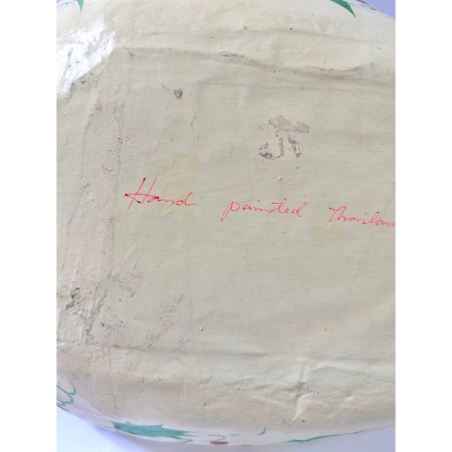 Vintage Paper Mache Swan Bowl – Hand Painted Christmas Swan Centerpiece Dish For Sale - Image 10 of 12