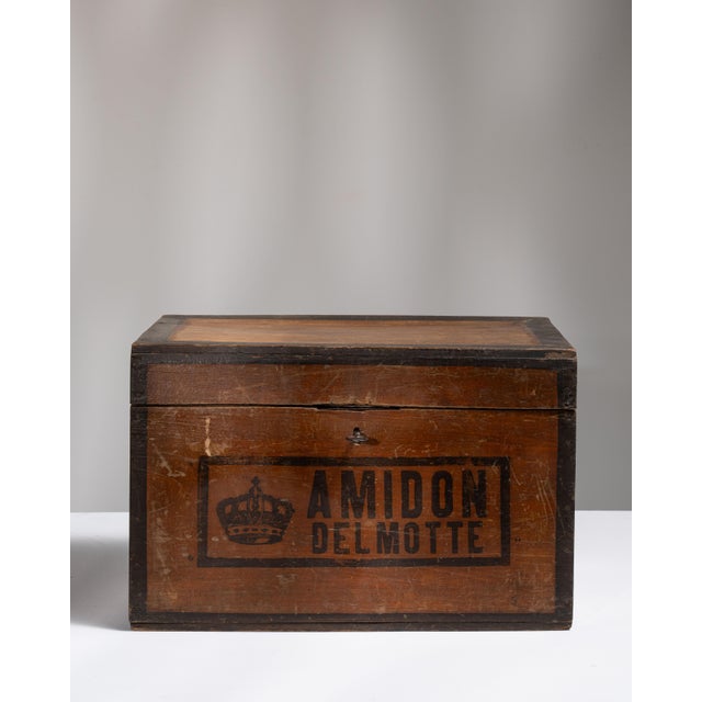 1900 - 1909 Belgium Chocolate Wood Box For Sale - Image 9 of 15