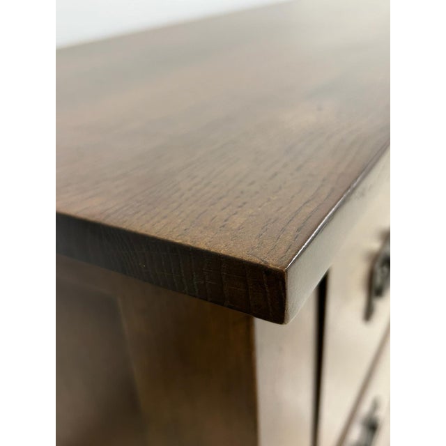 Mission Mission 6 Drawer Oak Dresser - Walnut Stain For Sale - Image 3 of 8