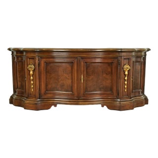 Karges French Regency Louis XVI Burled Walnut Sideboard or Bar Cabinet For Sale
