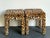 Vintage Leopard Velvet Upholstered Stools - Set of 2 For Sale - Image 14 of 17