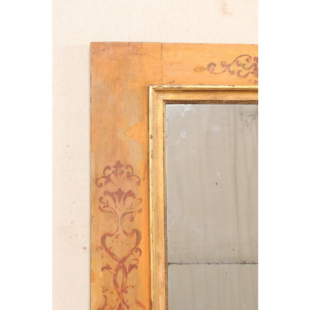 Goldenrod Early 18th Century Italian Rectangular Mirror For Sale - Image 8 of 10