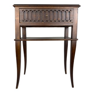 Vintage Wooden Nightstand, Italy, 1970s For Sale