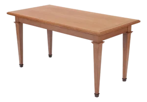 A French Oak Library Table, in the Manner of Jacques Adnet, C. 1940.