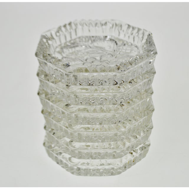 Vintage Crystal Ashtrays Set of 6 Chairish
