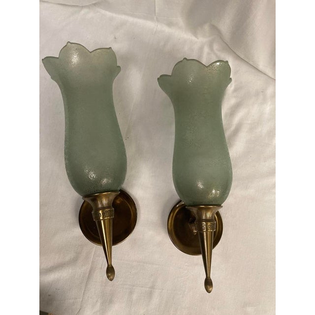Large Murano Glass Sconces from Cenedese, 1950, Set of 2 For Sale - Image 13 of 14