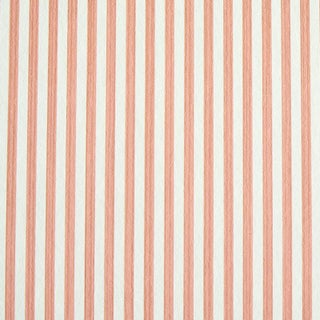Schumacher Edwin Stripe Narrow Wallpaper in Pink For Sale