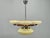 Exceptional art deco chandelier produced in czechoslovakia during the 1940s. This striking ceiling fixture showcases the...