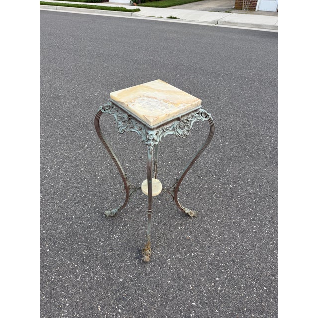 Victorian Victorian Onyx Plant Stand For Sale - Image 3 of 9