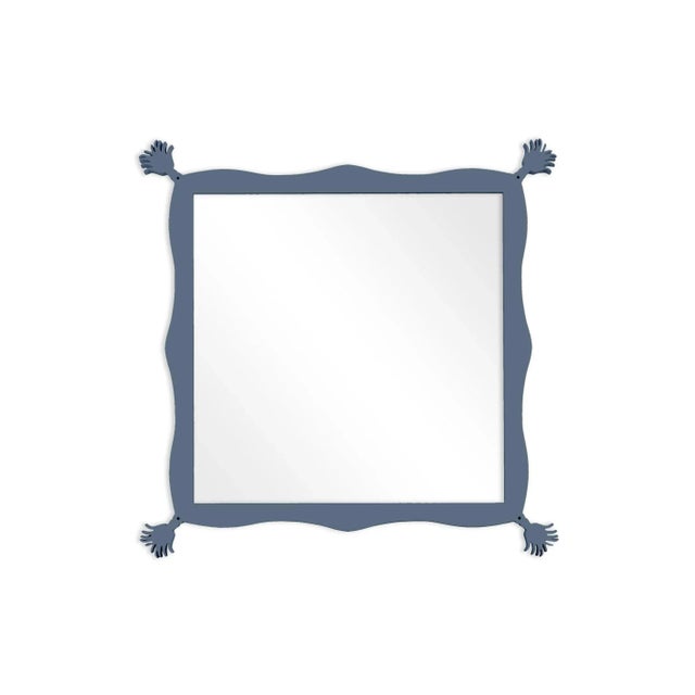 Contemporary Fleur Home Carnival Iko Iko Square Mirror in Distance, 63x63 For Sale - Image 3 of 3