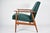 Vintage Armchair in Green Bottle Velvet & Teak, 1970s For Sale - Image 4 of 16