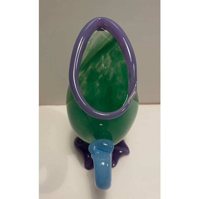 Contemporary 1990s Art Glass Pitcher by Arien For Sale - Image 3 of 8