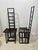 Tall Ladderback Architectural Design Chairs- A Pair For Sale - Image 15 of 18