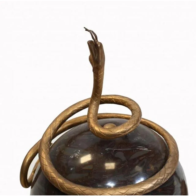 French Regency Centerpiece Candelabras with Marble Gilt For Sale - Image 6 of 7