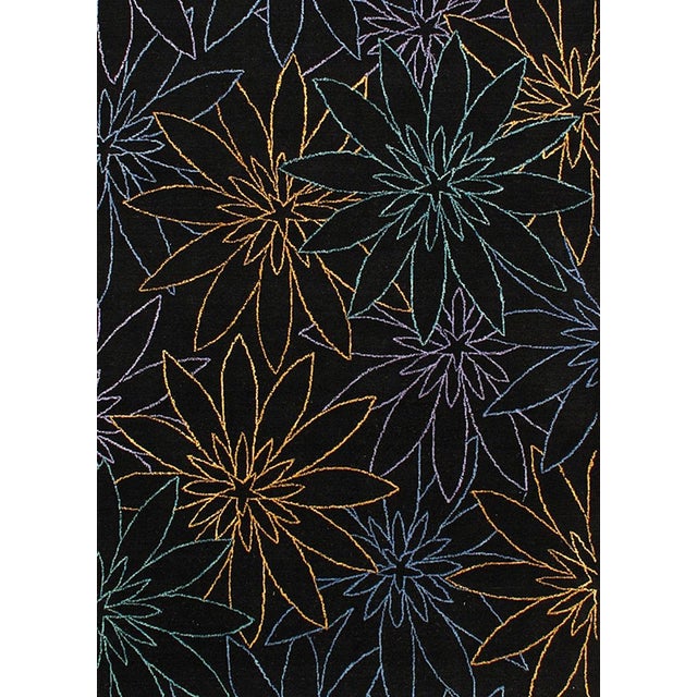 Modern Pasargad DC Black Modern Rug For Sale - Image 3 of 4