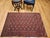 Red Vintage Turkmen Tekke Area Rug, Wool Pile, Geometric Medallion For Sale - Image 8 of 17