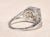 The Rebecca: Ladies 18 Karat White Gold Filigree engagement ring set with 1.30 Carat European Cut Diamond For Sale In Philadelphia - Image 6 of 13