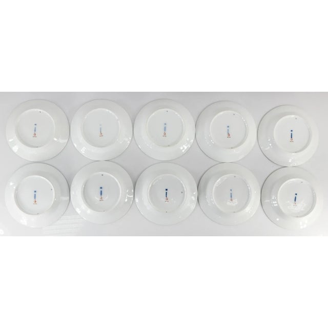 Set of 10 Berlin Kpm Scepter Marked Lanscape Bread Plates For Sale - Image 10 of 13
