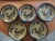 This set of 5 stoneware dinner plates by Otagiri have a unique and funky abstract bird design. The plates are 10.25" in...