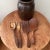 19th Century Antique Brown Glazed Stoneware Crock W/Carved Wooden Utensils France For Sale - Image 5 of 12